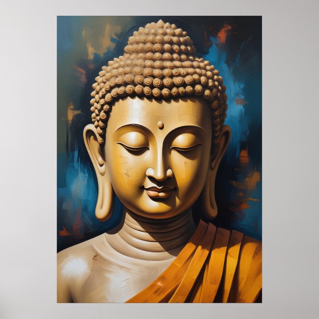 Buda Meditante Pacífica | Art Poster (Frente)