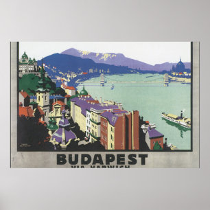 Budapest através do poster de viagens de