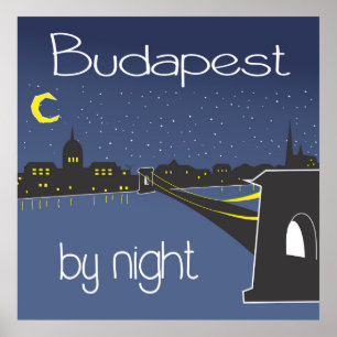 Budapest By Night, Budapest poster