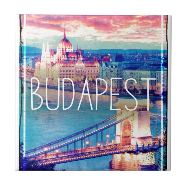 Budapest - vintage-poster (Frente)