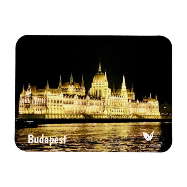 Budapeste à noite - ímã de Velvet Escape (Horizontal)