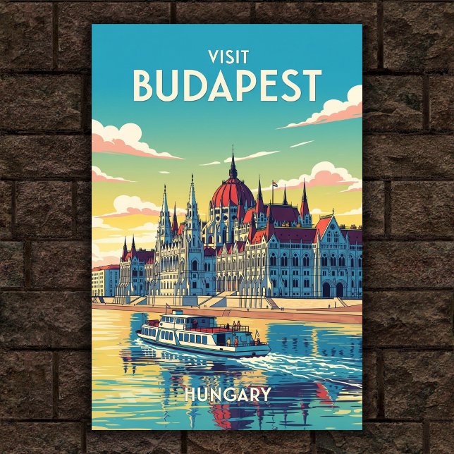 Budapeste, Hungria, Viagens vintage Poster de 1960 (Criador carregado)