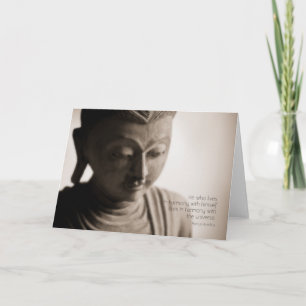 Buddha ・ Cartão Inspiracional