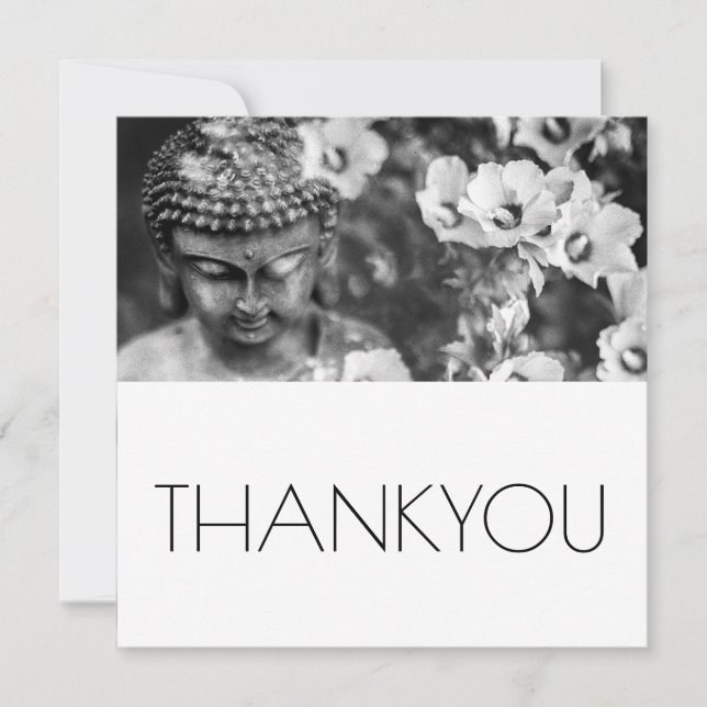 BUDDHA E FLORES, OBRIGADO COM O CARTÃO PLANO (Frente)