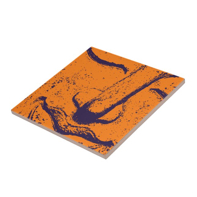 Buddha Face Zen Harmony Buddhahood Orange (Lateral)