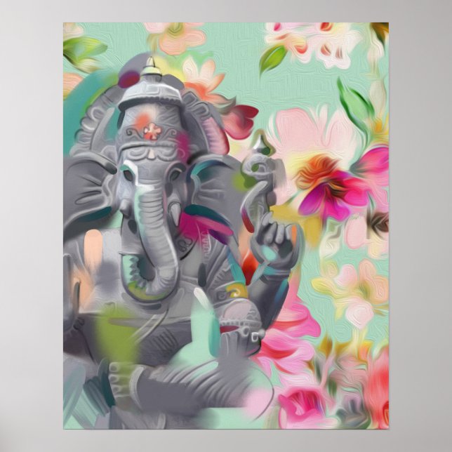 Buddha Ganesha Art impressão poster (Frente)