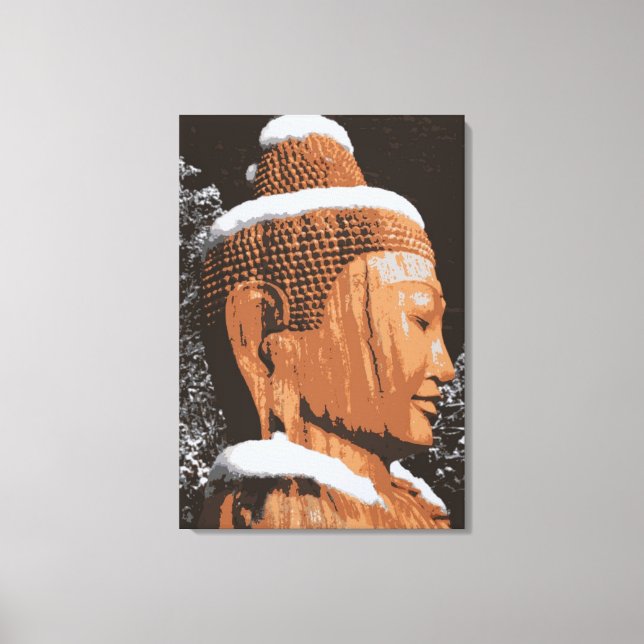 buddha na canvas da neve (Frente)