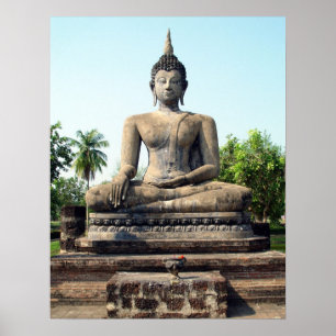 Buddha no impressão de Tailândia