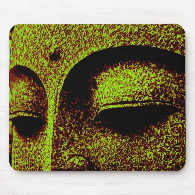 Buddha verde Mousepad (Frente)