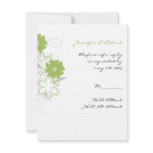 Budding Romance no Cartão de Resposta Verde da Oli