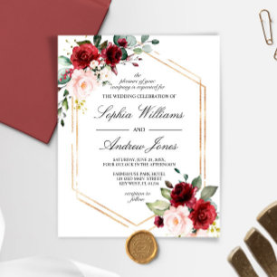 Budet Burgundy & Blush Pink Weditation