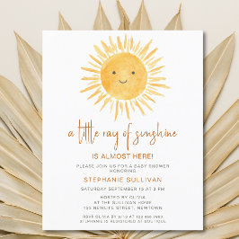 Budge Little Ray of Sunshine Chá de fraldas Invite
