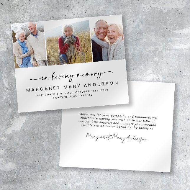 BUDGET 3 Fotografias Simpatia Funeral Cartões de a (Criador carregado)