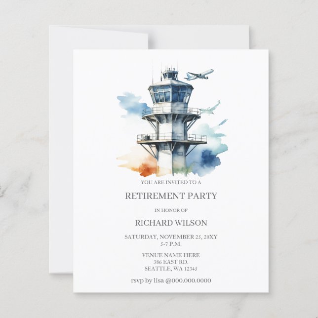 Budget Air Traffic Controller Retirement Party  (Frente)