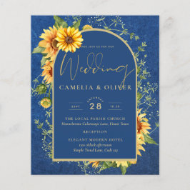 BUDGET All-in-1 Rustic Sunflower BLUE Wedding