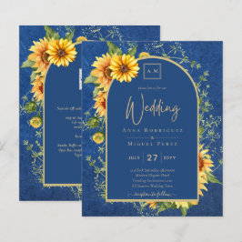 BUDGET All-in-1 Rustic Sunflower BLUE Wedding