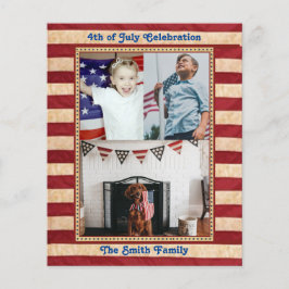 BUDGET American Flag 4° de JULHO Convite de festas