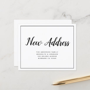 BUDGET Anúncio simples de novo endereço