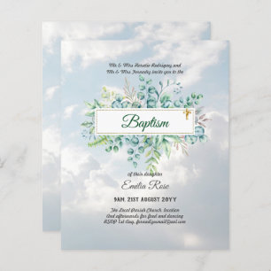 BUDGET Baptism Bautizo Bautismo GREENERInvites
