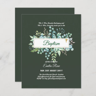 BUDGET Baptism Bautizo Bautismo GREENERInvites
