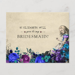 BUDGET Be My Bridesmaid Floral Alice no País das M