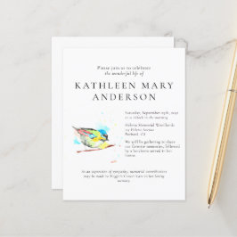 BUDGET Bird Celebração do Convite à Vida