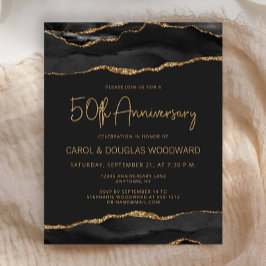 Budget Black Gold Agate Dark 50th Anniversary