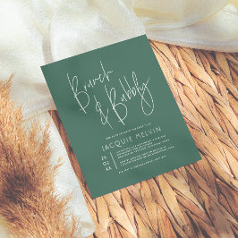 Budget Blue & Green Brunch & Bubbly Bridal Shower