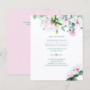 BUDGET Blush Pink Magnolias Sage Eucalyptus Wed