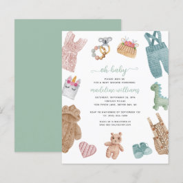 BUDGET BOHO Baby Clothes Neutral Oh Chá de fraldas