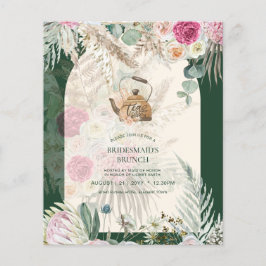 BUDGET Boho TEA FESTA Pampas Chá de panela