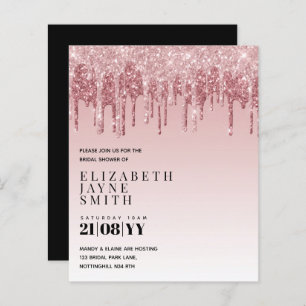 BUDGET Bonito Girly Chá de panela Convida a brilha