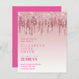 BUDGET Bonito Girly Chá de panela Convida a brilha