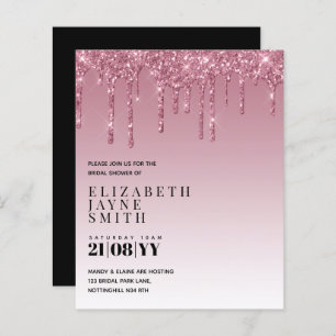 BUDGET Bonito Girly Chá de panela Convida a brilha