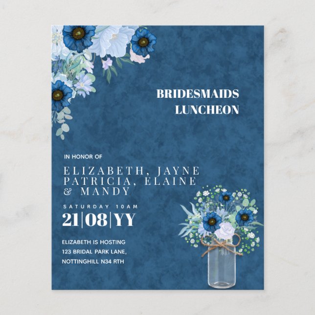 BUDGET Bridesmaids Almoço Brunch Floral (Frente)