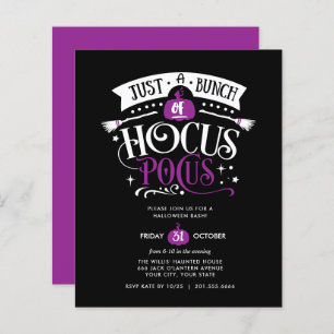 BUDGET Bunch do Festa de Hocus Pocus Halloween Bas