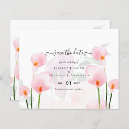 BUDGET Calla Rosa Lily Casamento Salvar Data QR Có