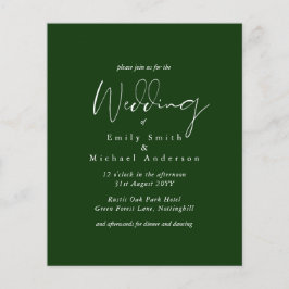 BUDGET Casamento Cores Verde Sage Convite para Oli