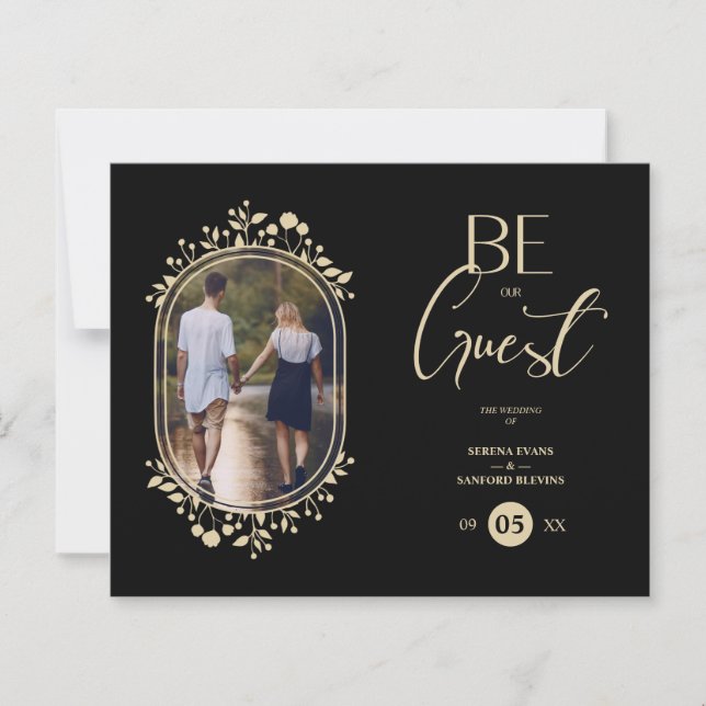 Budget Cheap Minimalist Fancy Photo Golden Effect (Frente)