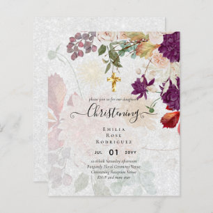 BUDGET CHRISTENTE Convite Baptism Bautizo Bautismo