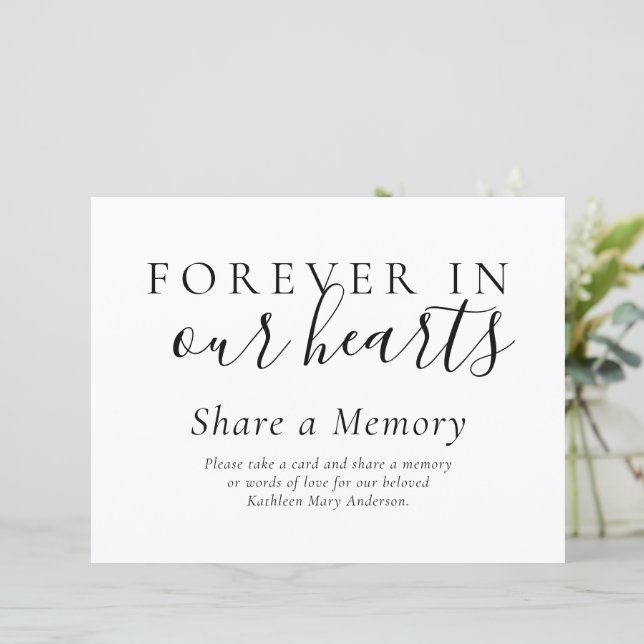 BUDGET Compartilhe um Sinal de Mesa de Memória (Em pé/Frente)