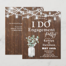 BUDGET Elegante Eucalyptus Eu faço Convite de fest