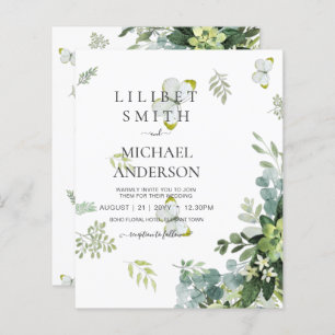 BUDGET Eucalyptus Greenery Leaf Botanical Weding