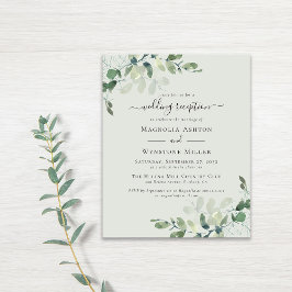 BUDGET Eucalyptus Recepção de casamento Convite