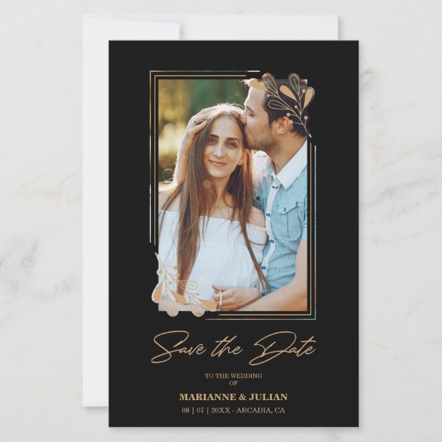 Budget Fake Golden Branches Fancy Calligraphy (Frente)