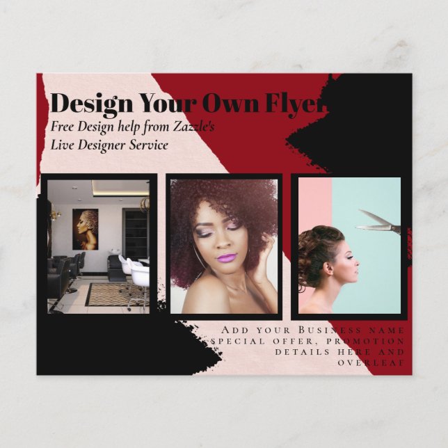 BUDGET Flyer FREE Design Photo Templates Abstract (Frente)