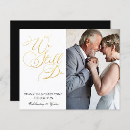 BUDGET Gold Foil Weding Aniversário Renovação