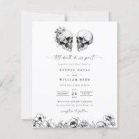 BUDGET Gothic Til Death Nos Partiu Casamento Escur