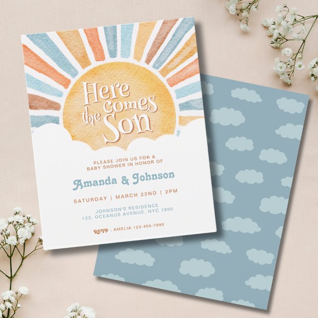 Budget Here Comes the Son Boho Baby Shower (Criador carregado)