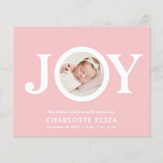 BUDGET Joy Pink CHIC Photo Baby Primeiro Natal